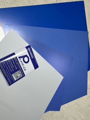 0.30mm Blue Thermal CTP Plate với kích thước sản xuất tối đa 1650 * 1450mm